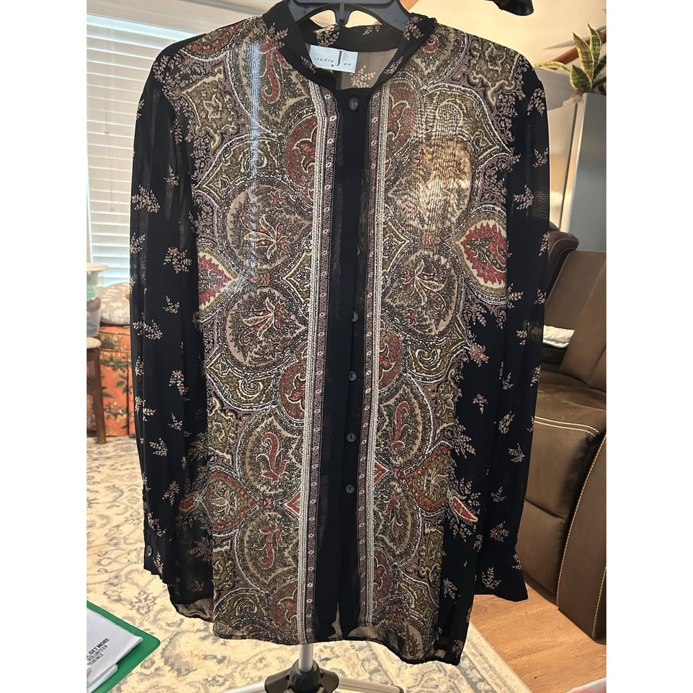 Studio Jax Sheer Blouse 18"‎ PTP Large